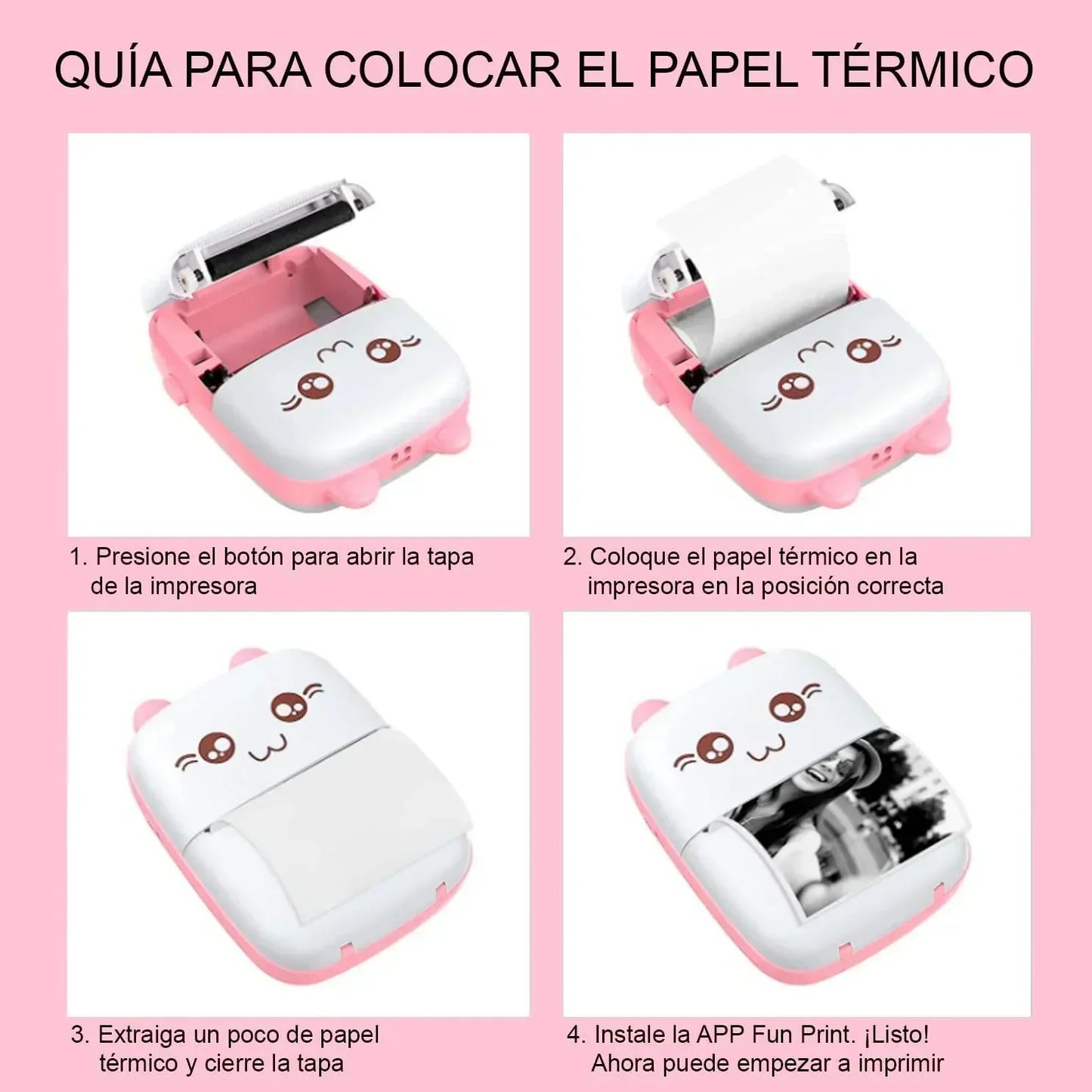MINI IMPRESORA TERMICA-RECARGABLE✅
