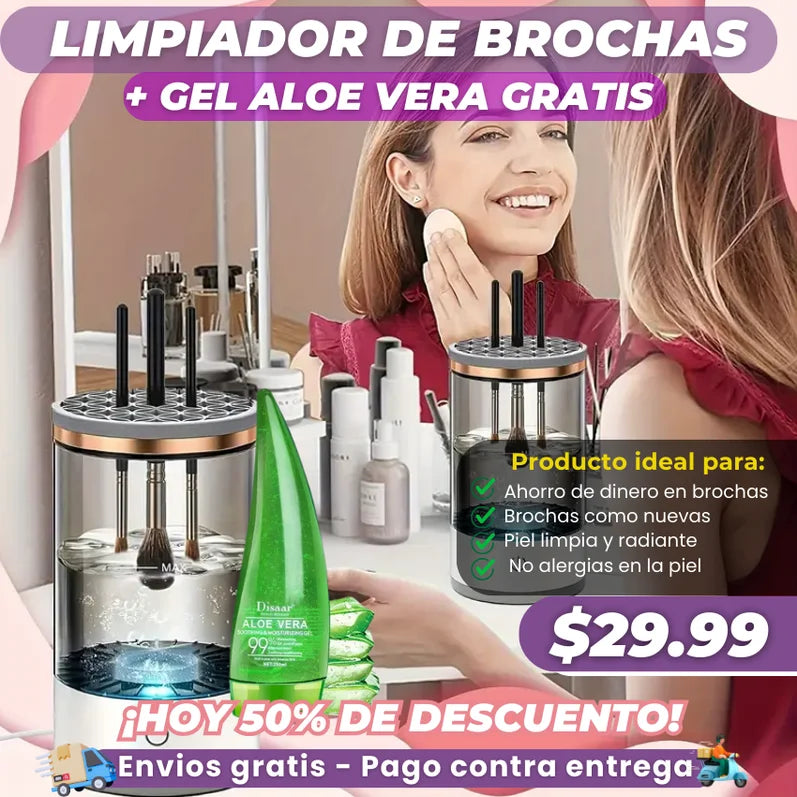 LIMPIADOR DE BROCHAS DE MAQUILLAJE
