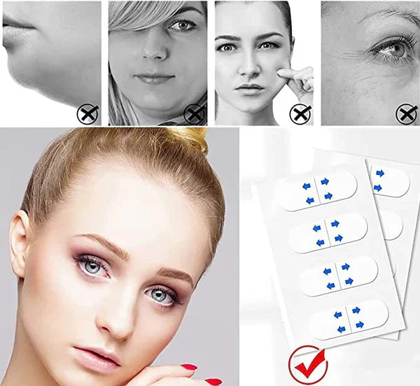 2 CAJAS DE 100 PARCHES ESTIRAMIENTO FACIAL⭐⭐⭐