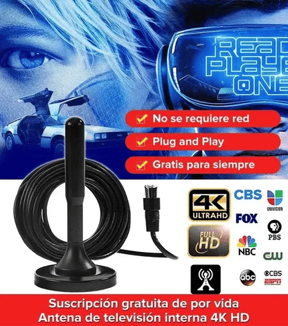 ANTENA HD + CONTROL REMOTO