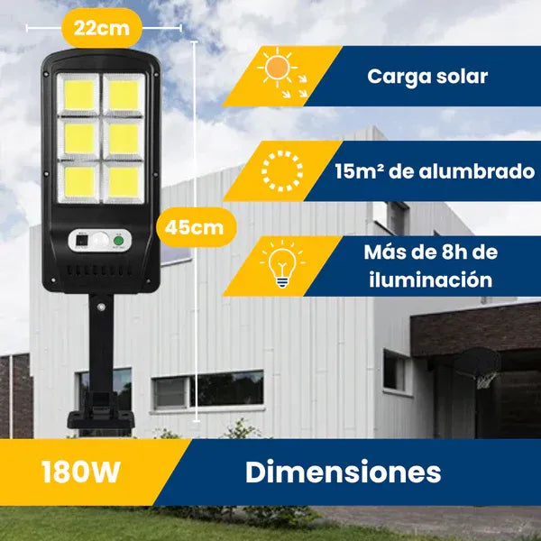 2 LAMPARAS SOLARES MINI PARA EXTERIORES-180 WATTS🔦