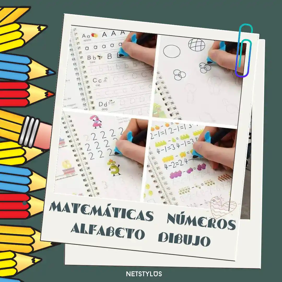 1 SET DE 4 LIBROS DE CALIGRAFIA⭐⭐⭐