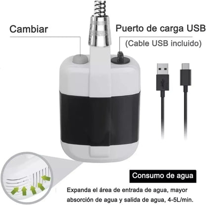 DUCHA PORTATIL RECARGABLE✅