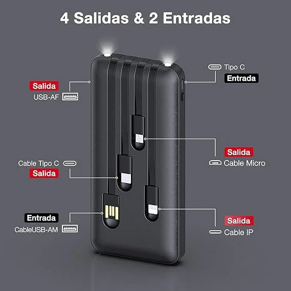 POWER BANK 10000 MAH + CABLE PARA ROUTER (GRATIS)📲