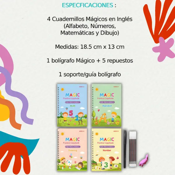 1 SET DE 4 LIBROS DE CALIGRAFIA.⭐⭐⭐