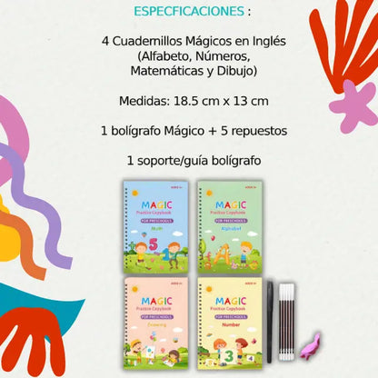 1 SET DE 4 LIBROS DE CALIGRAFIA.⭐⭐⭐