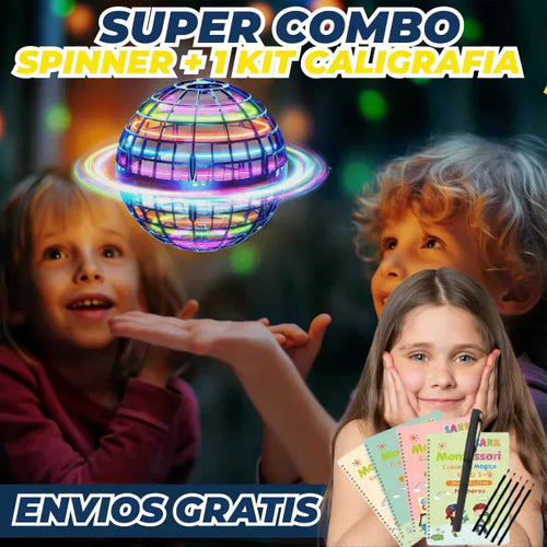 SPINNER VOLADOR + 1 KIT DE CALIGRFIA (GRATIS)✅