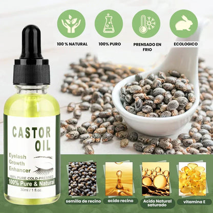 ACEITE DE CRECIMIENTO DE CEJAS Y PARPADOS-100 % NATURAL🌱