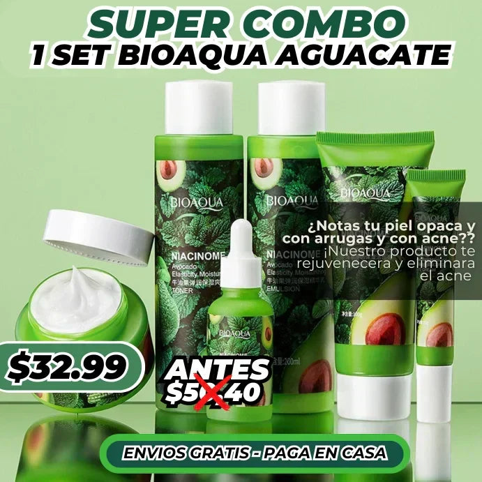 1 KIT DE BIOAQUA AGUACATE-100% ORIGINAL