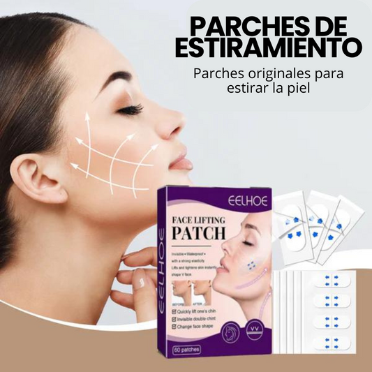 2 CAJAS DE 100 PARCHES ESTIRAMIENTO FACIAL⭐⭐⭐