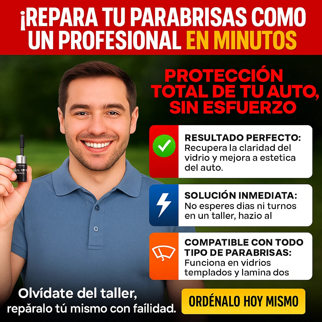 KIT REPARADOR DE VIDRIOS + REGALOS ESPECIALES🎁