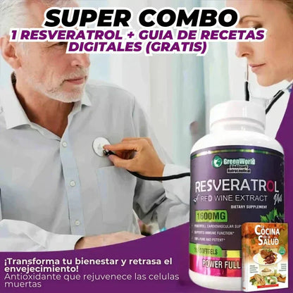 RESVERATROL -1600 MG🫐 + GUIA DIGITAL RECETAS (GRATIS)