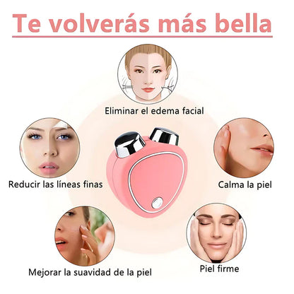1 MASAJEADOR FACIAL MICROCORRIENTE +1 GEL ALOE VERA✅🌺