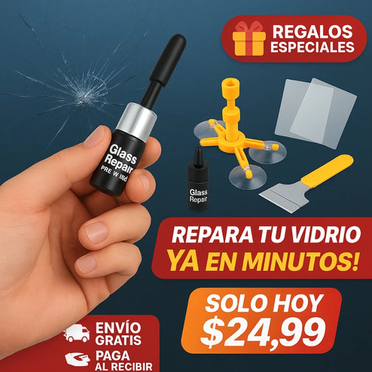 KIT REPARADOR DE VIDRIOS + REGALOS ESPECIALES🎁