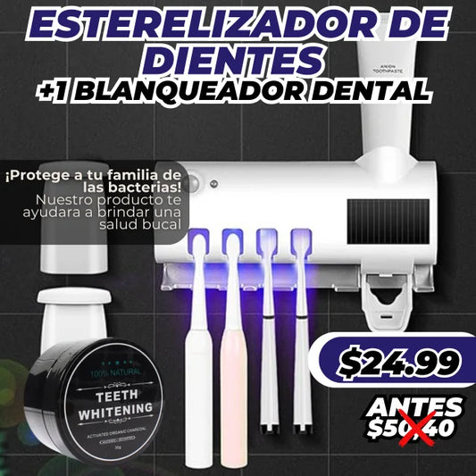 ESTERELIZADOR DE CEPILLO +1 BLANQUEADOR DENTAL (GRATIS)✅