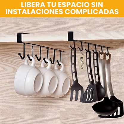 4 Ganchos de metal para Utensilios + 1 Gratis